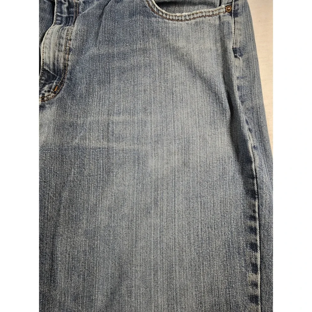 Carhartt Jeans Mens 40x34 Relaxed Fit Straight‎ Leg Denim Workwear Trashed Stain